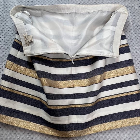 J. Crew Striped Skirt Women Size 2 - Picture 6 of 12